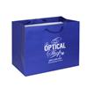 IMPRINTED BLUE Large Paper Bag 10 W x 6 D x 8" H (100/box | Minimum order - 5 boxes)