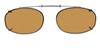 Solar 48mm Low Rectangle Brown Polarized with Bronze Frame