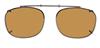 Solar 54mm Rectangle Brown Polarized with Bronze Frame