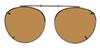 Solar 48mm Round Brown Polarized with Bronze Frame