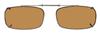 Solar 52mm True Rectangle Brown Polarized with Bronze Frame