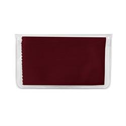 NON-IMPRINTED Burgundy Basic Microfiber Cloth-In-Case (100 per box)