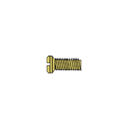 1.4 x 4.5 x 1.8 Stay-Tight Gold Eyewire Screw (pack of 100)