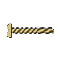 1.7 x 9.0 x 2.8 Gold Rimless Rosette Screw (pack of 50)