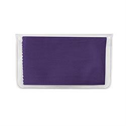 NON-IMPRINTED Purple Basic Microfiber Cloth-In-Case (100 per box)