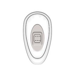Silver Screw/Tear Drop - Plastic with Metal Insert (25 pair per vial)