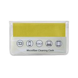NON-IMPRINTED Yellow Premium Microfiber Cloth-In-Case (100 per box) 