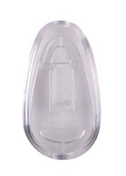 Clear Flex Silicone Nosepad 13mm Push On Symmetrical