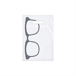 IMPRINTED Vertical-Glasses Plastic Bags (100 per box/500 pc. minimum for imprint) 