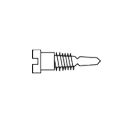 1.2 x 3.0 x 2.0 Stay-Tight Self-Aligning Silver Spring Hinge Screw (pack of 100)