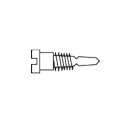 1.3 x 3.0 x 2.0 Stay-Tight Self-Aligning Silver Spring Hinge Screw (pack of 100)