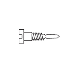 1.4 x 3.5 x 2.0 Stay-Tight Self-Aligning Silver Spring Hinge Screw (pack of 100)