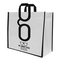 NON-IMPRINTED LARGE Designer Non-Woven Bags 10 W x 6 D x 8 H (100/box)