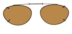 Solar 48mm Almond Brown Polarized with Bronze Frame