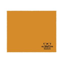 IMPRINTED Orange Basic Microfiber Cloths - Loose (100 per box / Minimum order - 5 boxes)