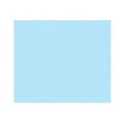 NON-IMPRINTED Sky Blue Basic Microfiber Cloth - Loose (100 per box) 