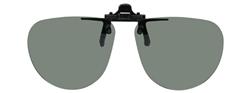 Flip-Up Gray lens Small Aviator 56A 48B with Black clip