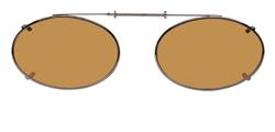 Solar 44mm Low Oval Brown Polarized with Bronze Frame