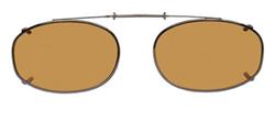 Solar 54mm Low Rectangle Brown Polarized with Bronze Frame