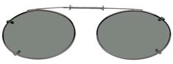 Solar 46mm Low Oval Gray Polarized with Gunmetal Frame