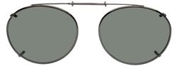 Solar 50mm Oval Gray Polarized with Bronze Frame