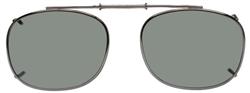 Solar 54mm Rectangle Gray Polarized with Bronze Frame