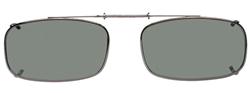 Solar 50mm True Rectangle Gray Polarized with Gunmetal Frame