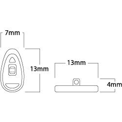 13mm Flex Nose Pad Screw On Symmetrical 