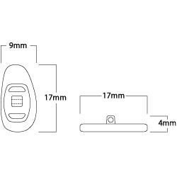17 mm D-Shape, Silicone, Screw Nose Pad (bag of 25 pairs)