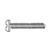 1.17 x 9.0 x 2.8 Silver Rimless Rosette Screw (pack of 50)