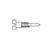 1.4 x 4.0 x 2.0 Stay-Tight Self-Aligning Silver Spring Hinge Screw (pack of 100)