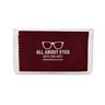 IMPRINTED Burgundy Basic Microfiber Cloth-In-Case (100 per box / Minimum order - 5 boxes)