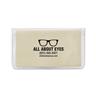 IMPRINTED Cream Premium Microfiber Cloth-In-Case (100 per box / Minimum order - 5 boxes) 