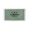 IMPRINTED Green Premium Microfiber Cloth-In-Case (100 per box / Minimum order - 5 boxes)  