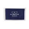 IMPRINTED Navy Basic Microfiber Cloth-In-Case (100 per box / Minimum order - 5 boxes) 