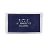 IMPRINTED Navy Premium Microfiber Cloth-In-Case (100 per box / Minimum order - 5 boxes)  