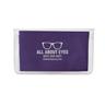 IMPRINTED Purple Basic Microfiber Cloth-In-Case (100 per box / Minimum order - 5 boxes)