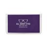 IMPRINTED Purple Premium Microfiber Cloth-In-Case (100 per box / Minimum order - 5 boxes)  