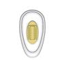 Gold Snap/Tear Drop - Plastic with Metal Insert (25 pair per vial)