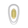 Gold Snap/Tear Drop - Plastic with Metal Insert (25 pair per vial)