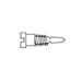 1.3 x 3.0 x 2.0 Stay-Tight Self-Aligning Silver Spring Hinge Screw (pack of 100)