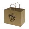 IMPRINTED NATURAL Kraft Bags - Large 10 W x 6 D x 8" H (100/box | Minimum order - 5 boxes)