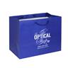 IMPRINTED BLUE Large Paper Bag 10 W x 6 D x 8" H (100/box | Minimum order - 5 boxes)