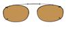 Solar 52mm Low Rectangle Brown Polarized with Bronze Frame