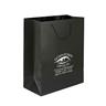 IMPRINTED BLACK Medium Paper Bag 8 W x 4 D x 10" H (100/box | Minimum order - 5 boxes)