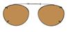 Solar 48mm Oval Brown Polarized with Bronze Frame