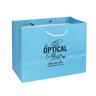 IMPRINTED SKY BLUE Large Paper Bag 10 W x 6 D x 8" H (100/box | Minimum order - 5 boxes)