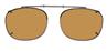 Solar 54mm Rectangle Brown Polarized with Bronze Frame