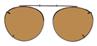 Solar 48mm Round Brown Polarized with Bronze Frame