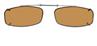 Solar 54mm Slim Rectangle Brown Polarized with Gunmetal Frame